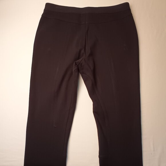 Chico's Equestrian Style Riding Pants Size 6 Mid Rise Skinny Leg Black Color - Picture 3 of 9